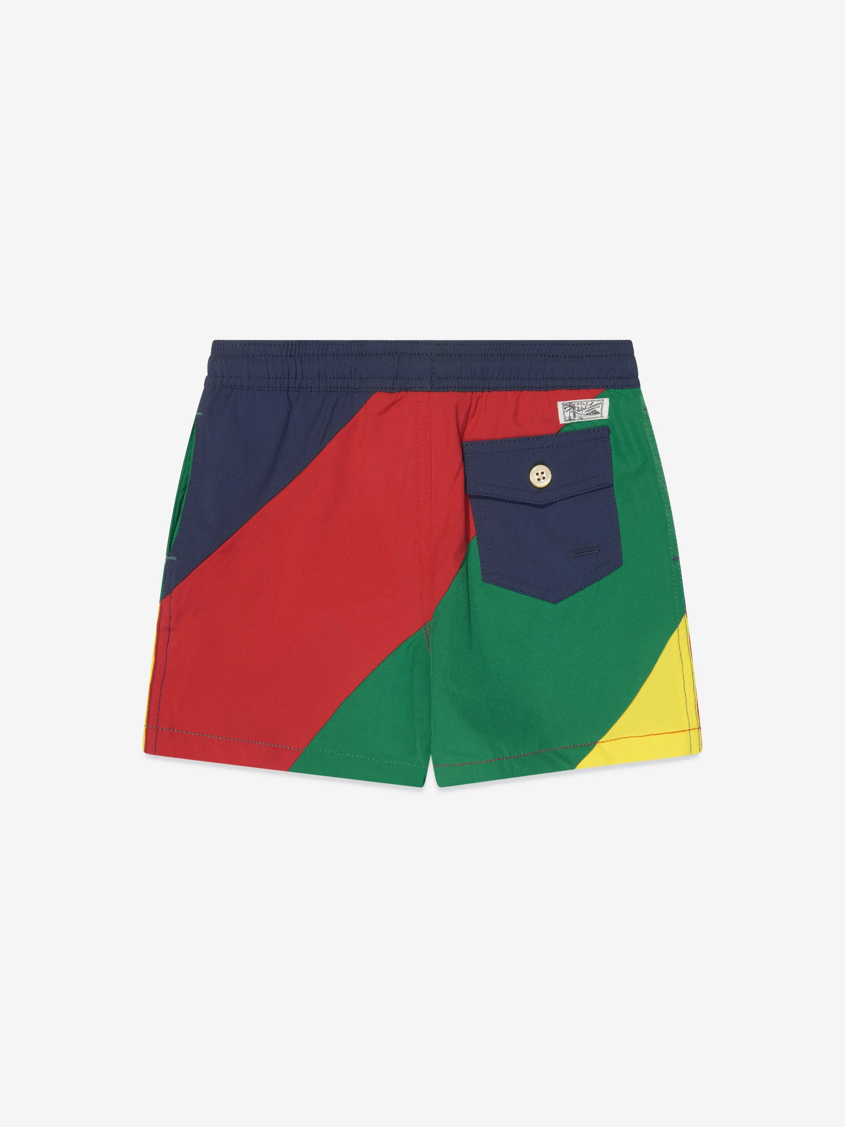 Ralph Lauren Boys Colourblock Polo Swim Shorts in Multicolour