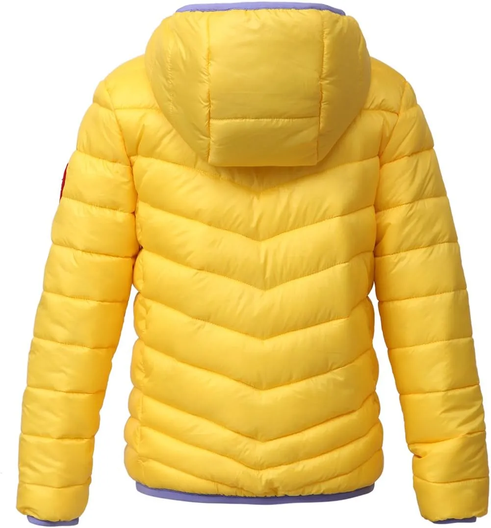 Rokka&Rolla Girls' Reversible Lightweight Puffer Jacket Hooded Water-Resistant Winter Coat