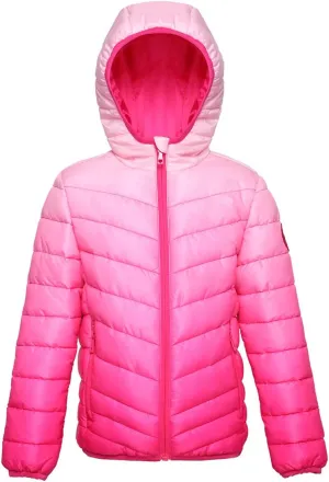 Rokka&Rolla Girls' Reversible Lightweight Puffer Jacket Hooded Water-Resistant Winter Coat