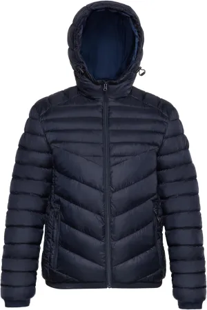 Rokka&Rolla Men's Lightweight Puffer Jacket Water-Resistant Hooded Winter Coat