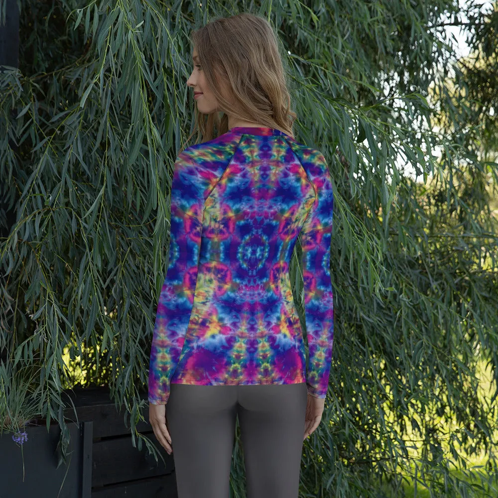 Ruby Timewarp' Women's Rash Guard