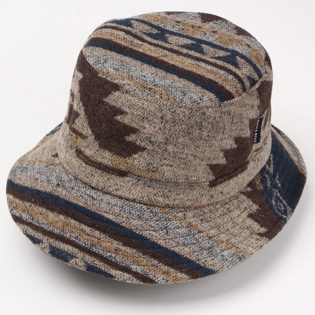 Ruth&Boaz Unisex Outdoor Wool Blend Bucket Hat Ethnic Inca Pattern