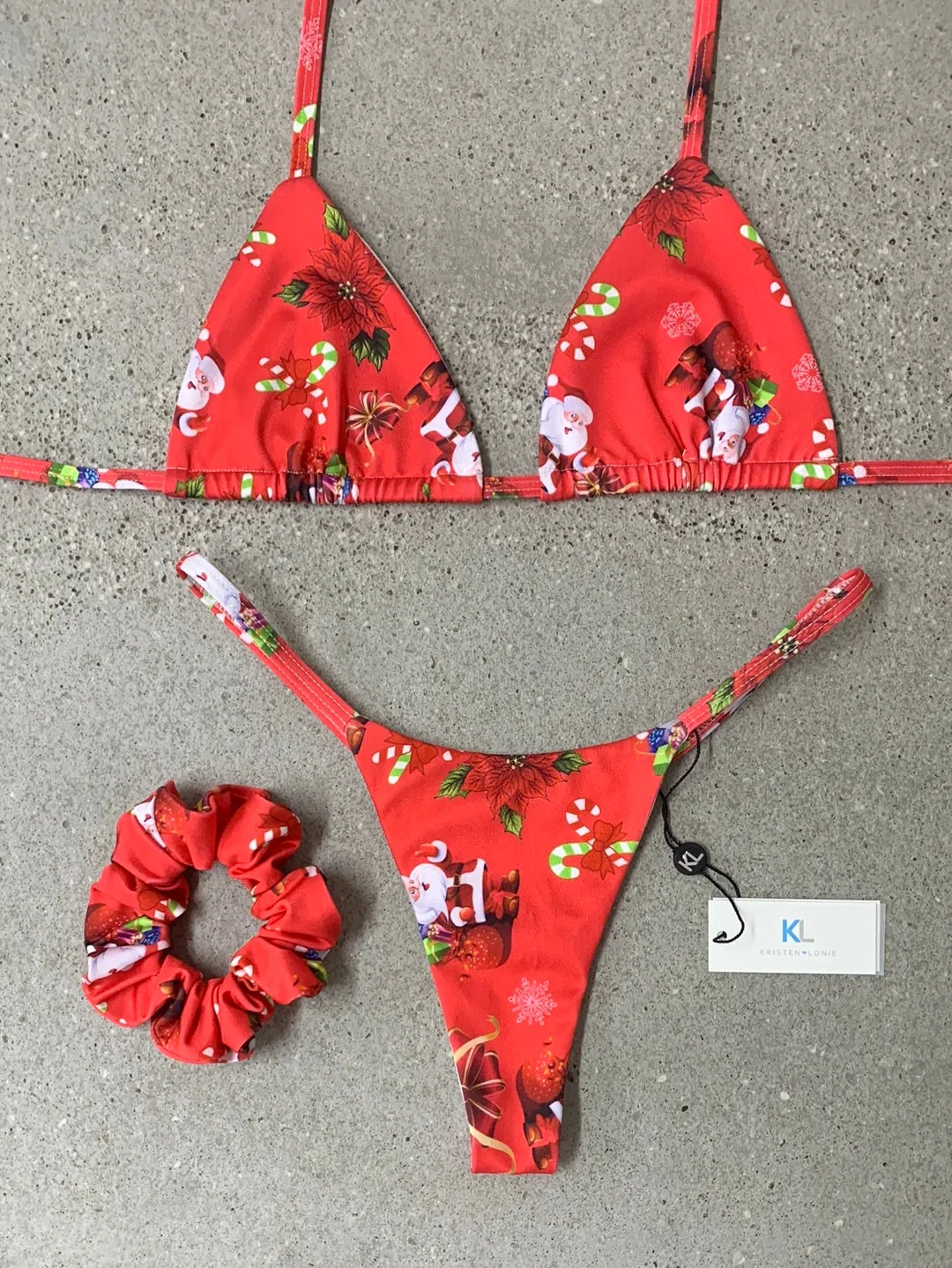 Santa Bikini Top