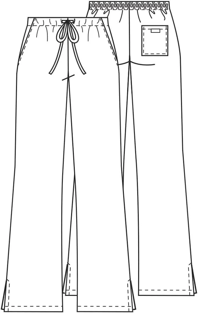 Scrub Pants for Women Workwear Originals Drawstring Waist with Flare Leg 4101