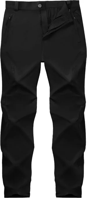 SEVEGO 30"/32"/34"/36" Inseam Men's Tall Hiking Pants Quick Dry Outdoor Waterproof Fishing Cargo Pants with Belt 5 Pockets