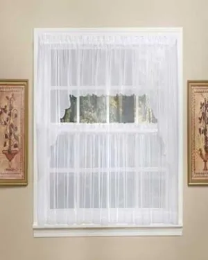 Sheer Voile Tier, Valance & Swag Pair