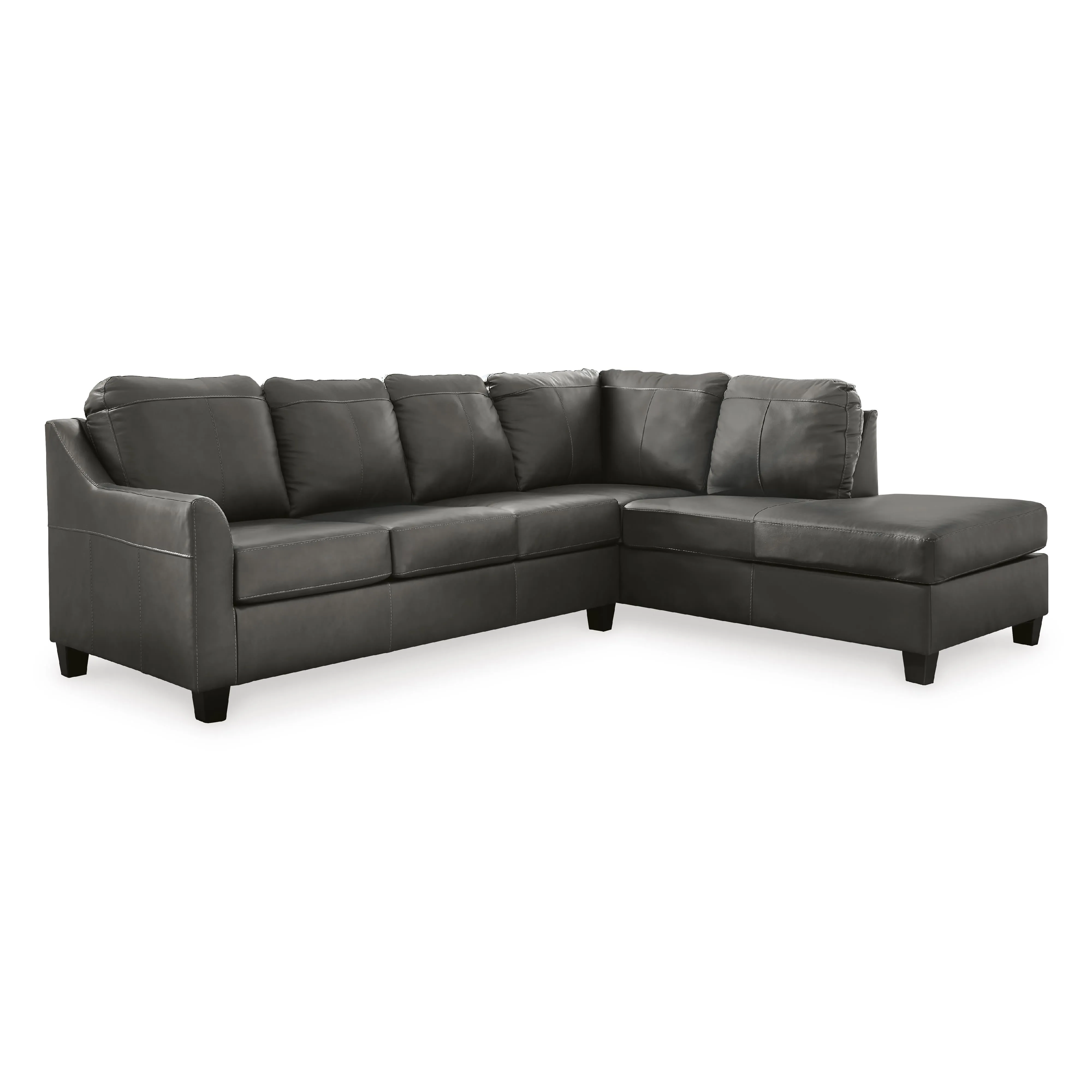 Signature Design by Ashley Valderno Leather 2 pc Sectional 4780466C/4780417C