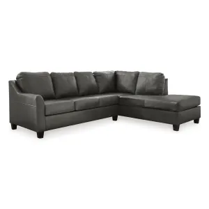 Signature Design by Ashley Valderno Leather 2 pc Sectional 4780466C/4780417C