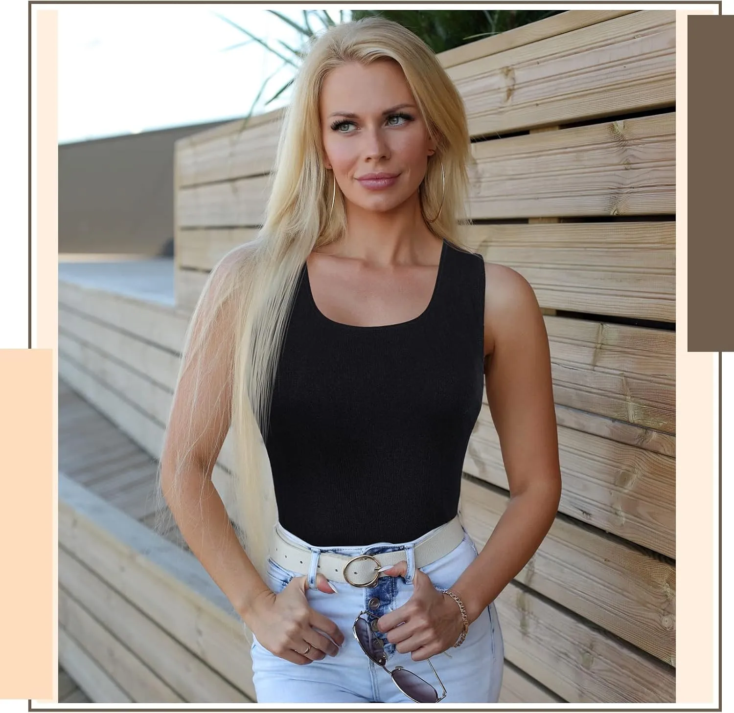 Sintege 2 Pcs Thermal Tank Top Womens Fleece Lined Underwear Tops Undershirt for Women Cotton Blend Cami Warm Base Layer Vest