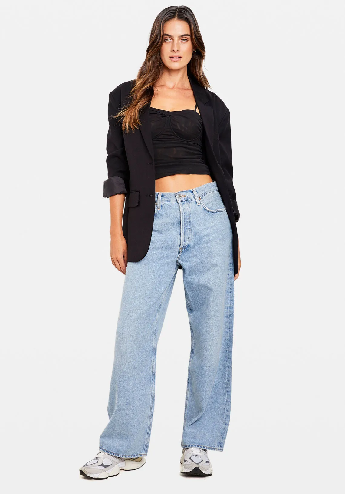 SOPHIE MESH TOP BLACK