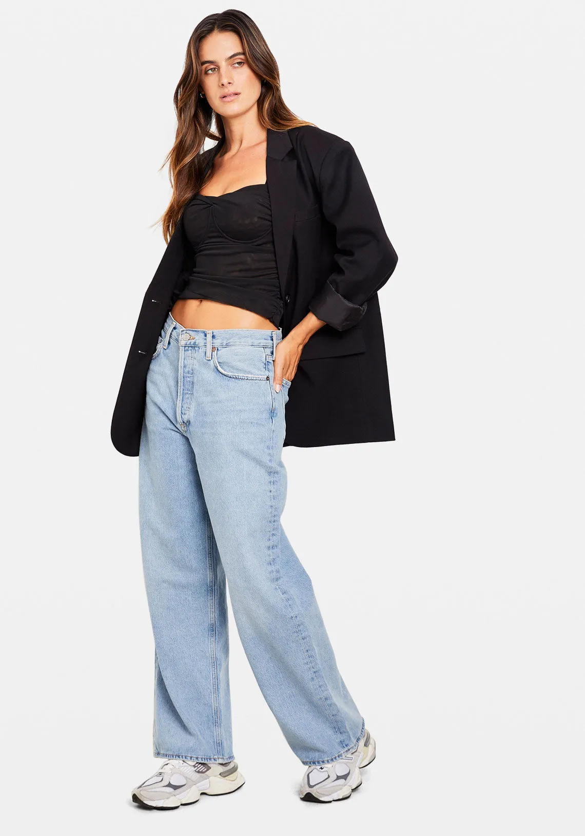 SOPHIE MESH TOP BLACK
