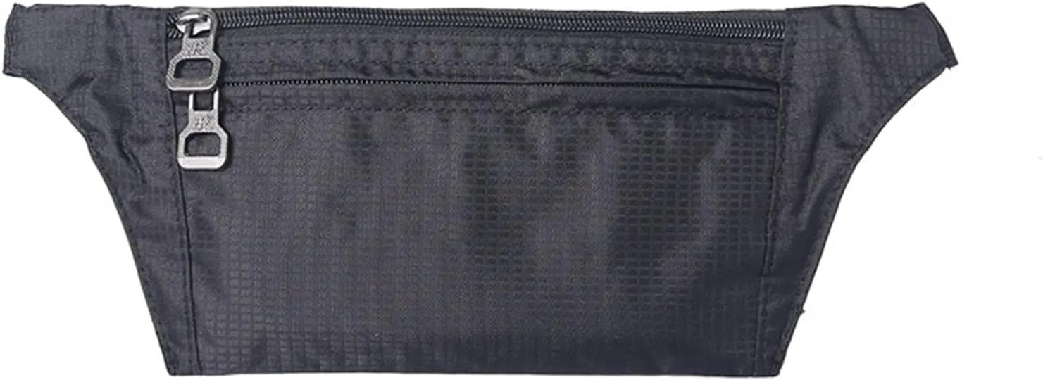 Sports Waist Pack Men And Women Running Mobile Phone Bag Small Lightweight Invisible Durable Fitness Shoulder Crossbody Chest Bag For Fitness and Running(Black)