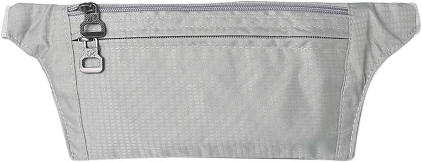 Sports Waist Pack Men And Women Running Mobile Phone Bag Small Lightweight Invisible Durable Fitness Shoulder Crossbody Chest Bag For Fitness and Running(Gray)