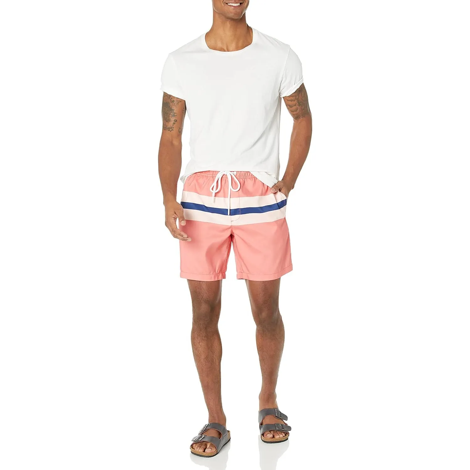 Striped Quick Dry Trunks