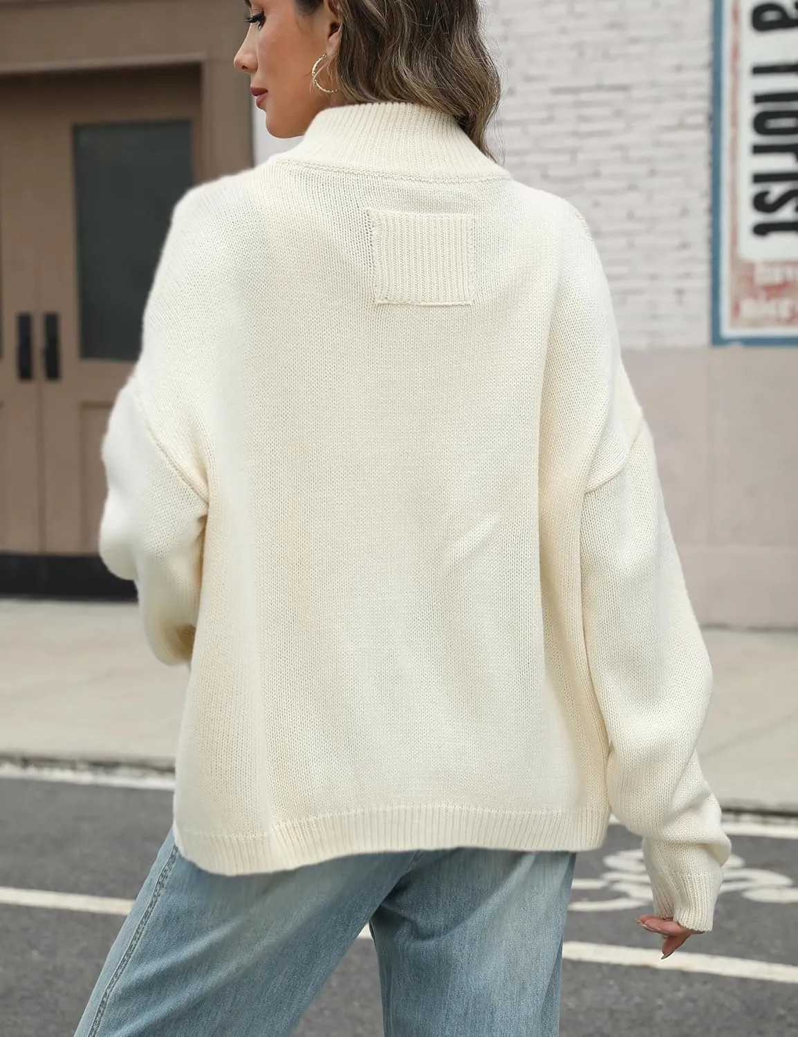 Sweater Cardigan Women Long Sleeve Fall Button Down Knit Tops Casual Loose Outerwear Coats