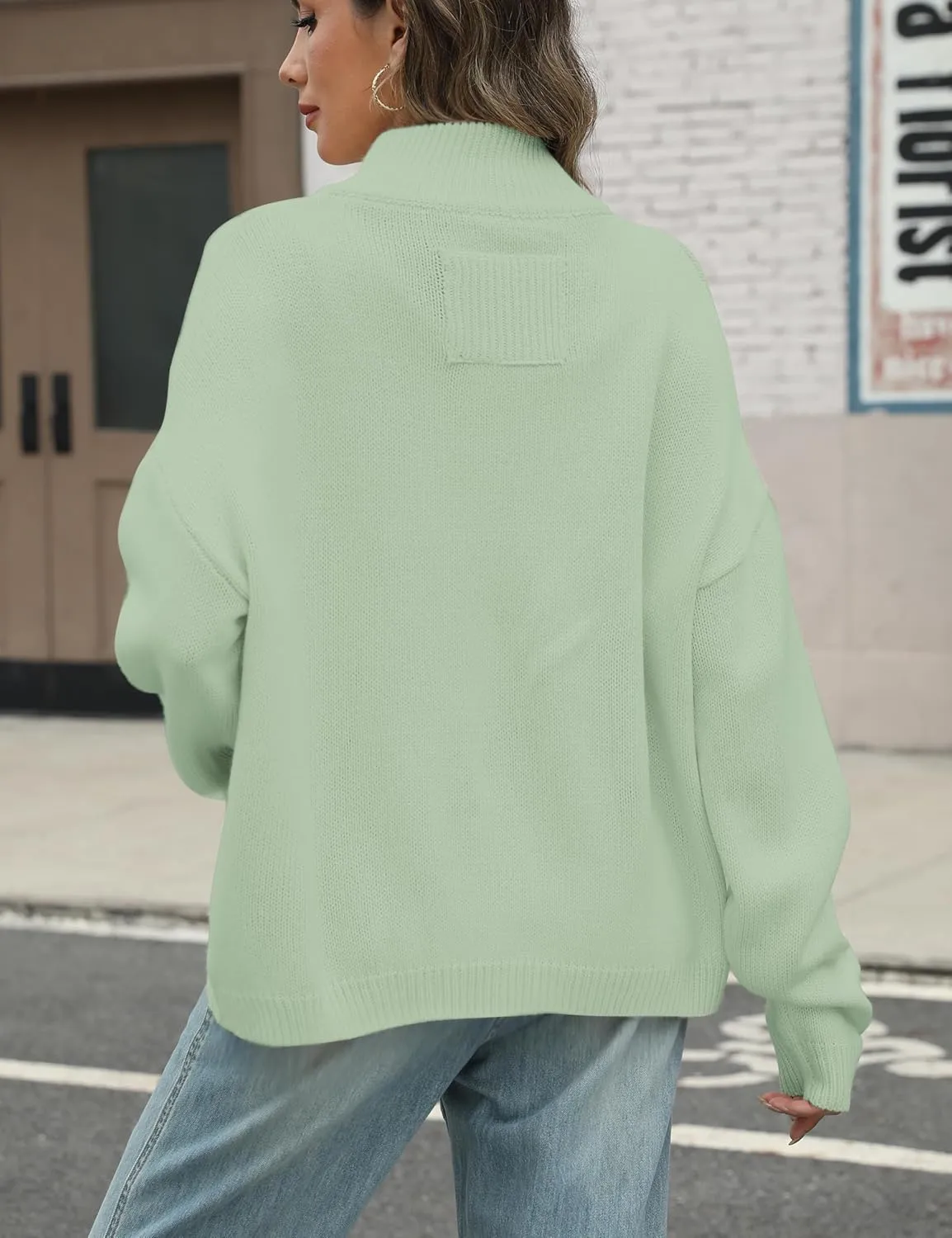 Sweater Cardigan Women Long Sleeve Fall Button Down Knit Tops Casual Loose Outerwear Coats