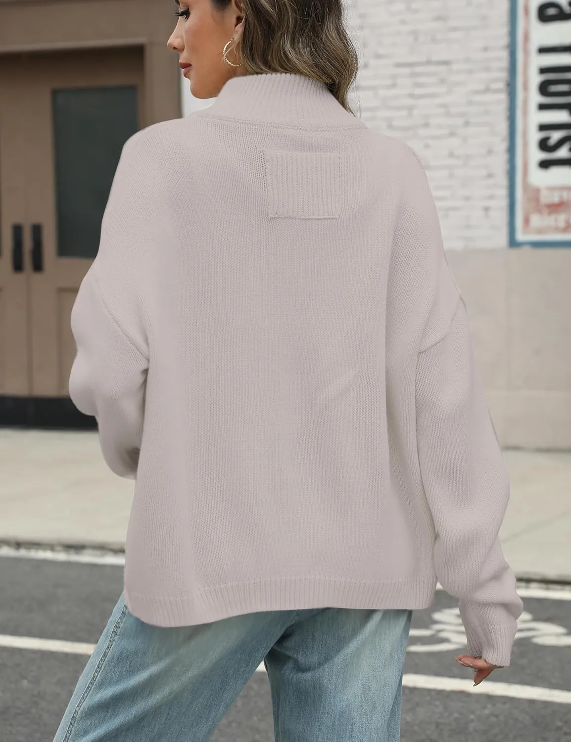 Sweater Cardigan Women Long Sleeve Fall Button Down Knit Tops Casual Loose Outerwear Coats