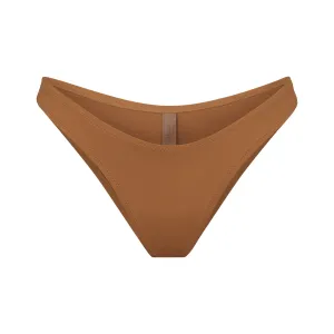 SWIM CHEEKY TANGA BOTTOMS | ALMOND