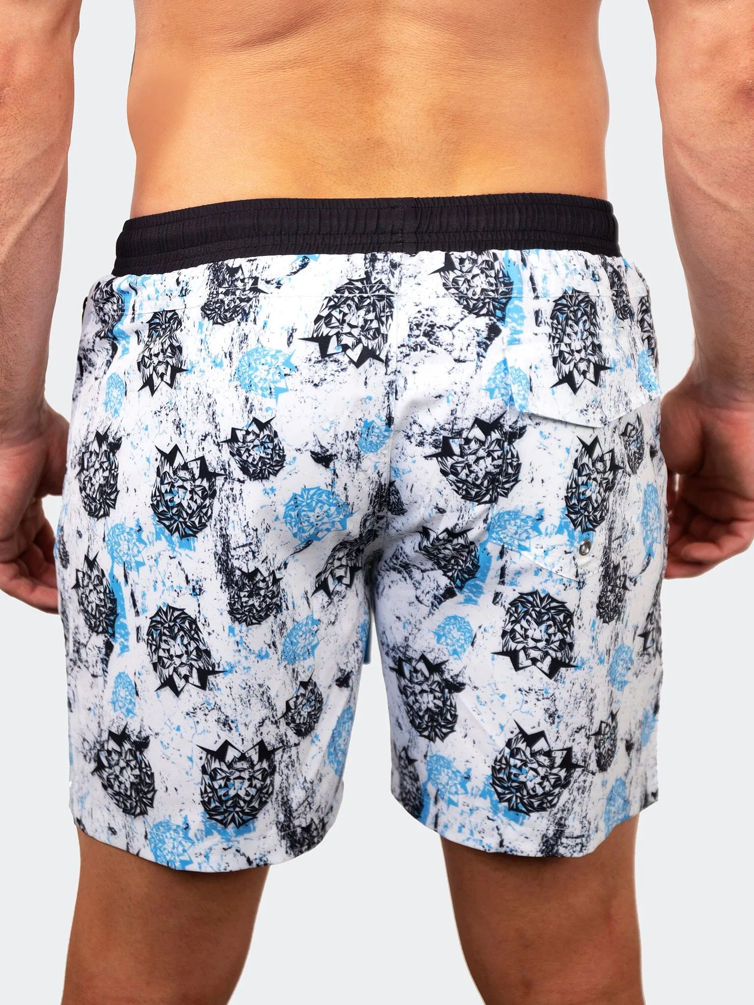 Swim Lion Monogram White