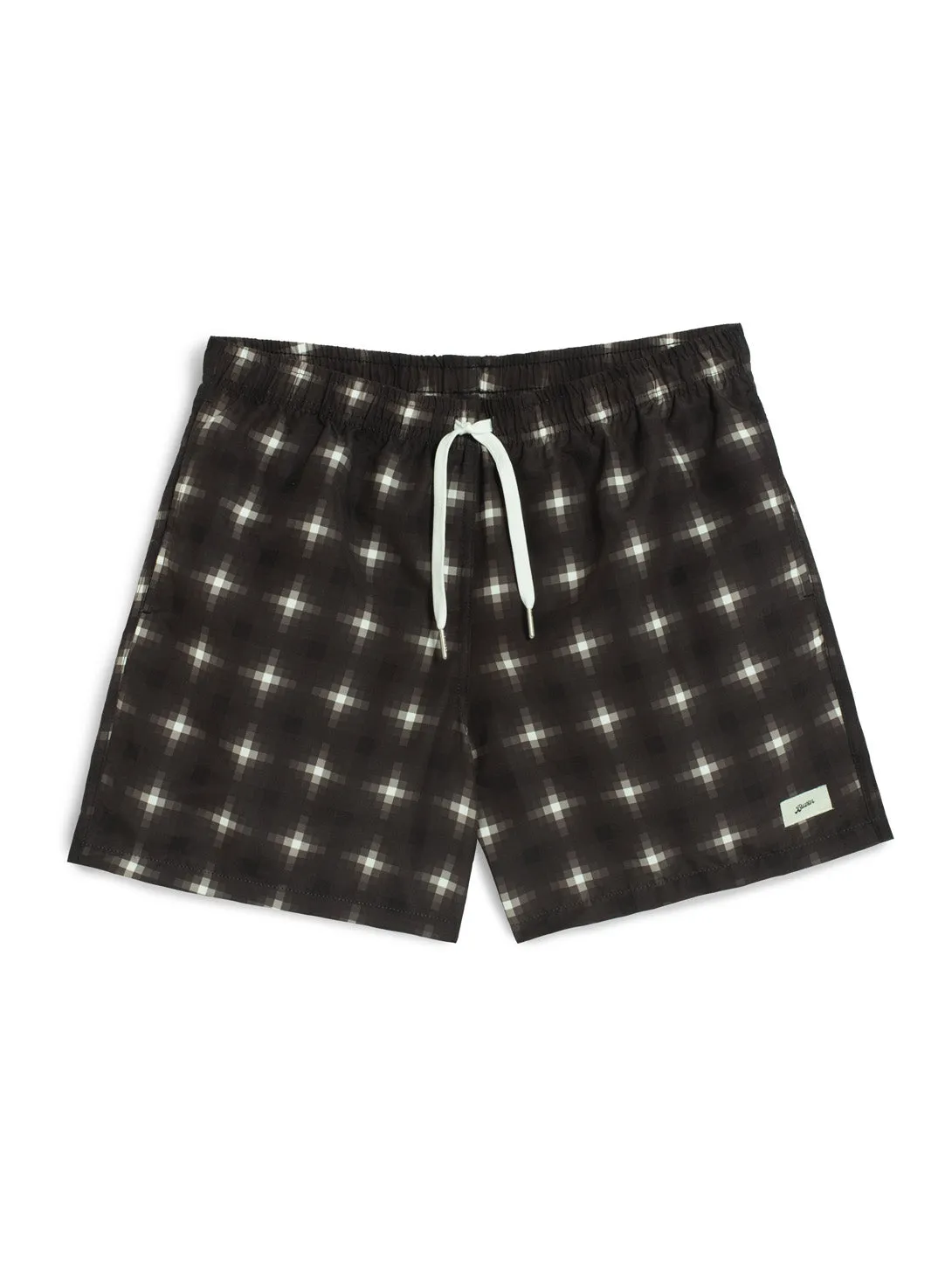 Swim Trunk - Onyx Digi Plaid
