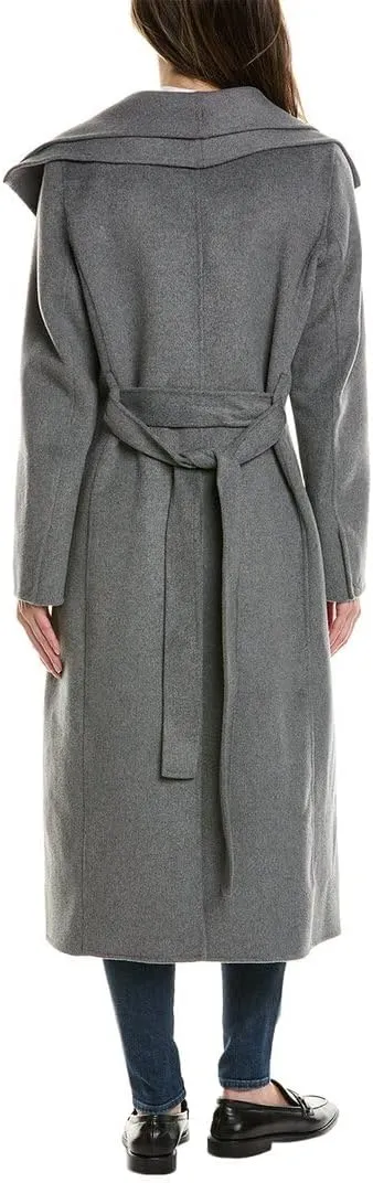 Tahari Women's Peacoat Wool Blend Double Face Winter Trench Coat