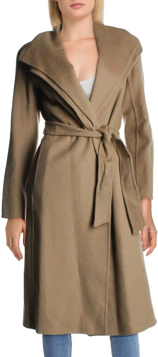 TAHARI Women's Peacoat Wool Blend Double Face Winter Trench Coat