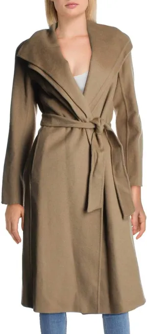 TAHARI Women's Peacoat Wool Blend Double Face Winter Trench Coat
