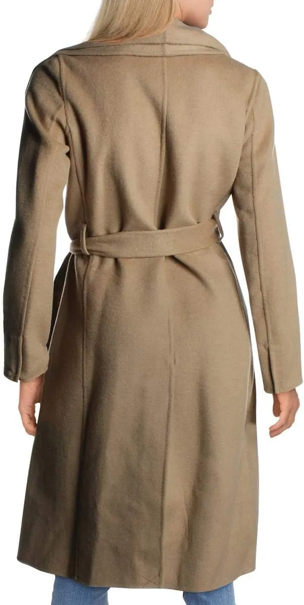 TAHARI Women's Peacoat Wool Blend Double Face Winter Trench Coat