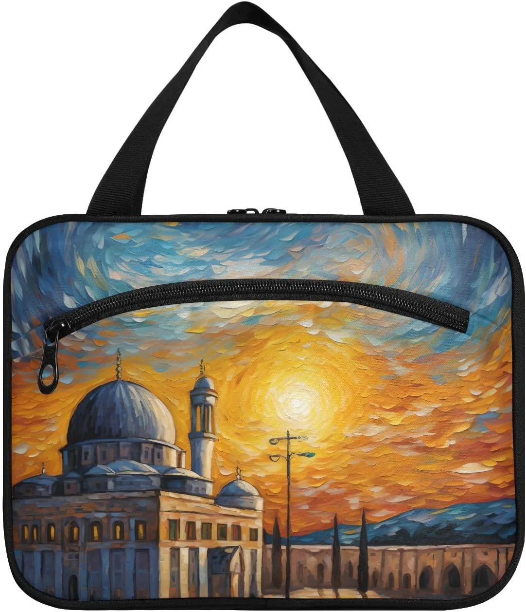 Toiletry Bag Palace at Sunset Hanging Makeup Organizer Water Resistant Cosmetic Bag