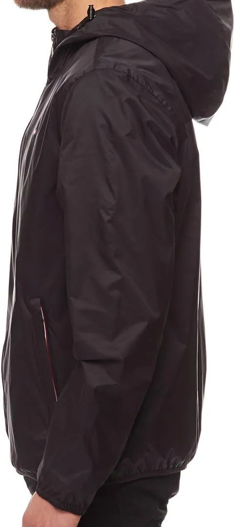 Tommy Hilfiger Men's Lightweight Active Water Resistant Hooded Rain Jacket