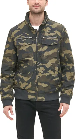 Tommy Hilfiger Men's Water Resistant Performance Bomber Jacket (Standard and Big & Tall)