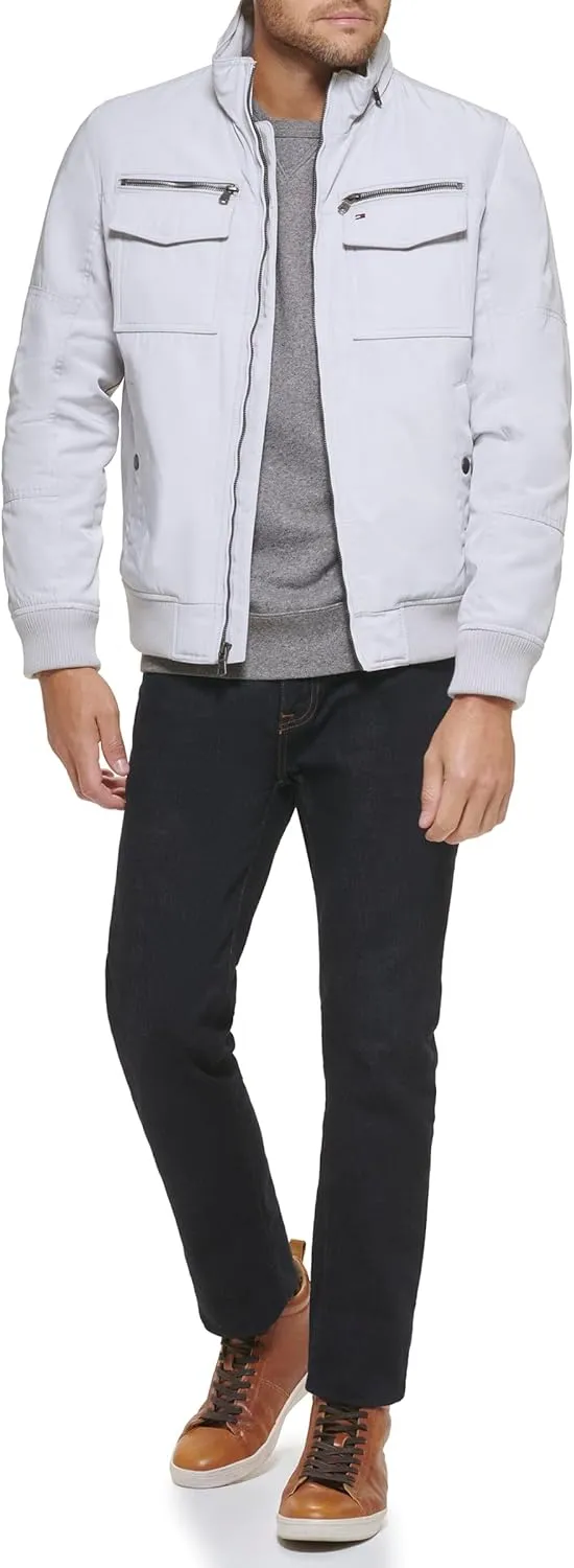 Tommy Hilfiger Men's Water Resistant Performance Bomber Jacket (Standard and Big & Tall)
