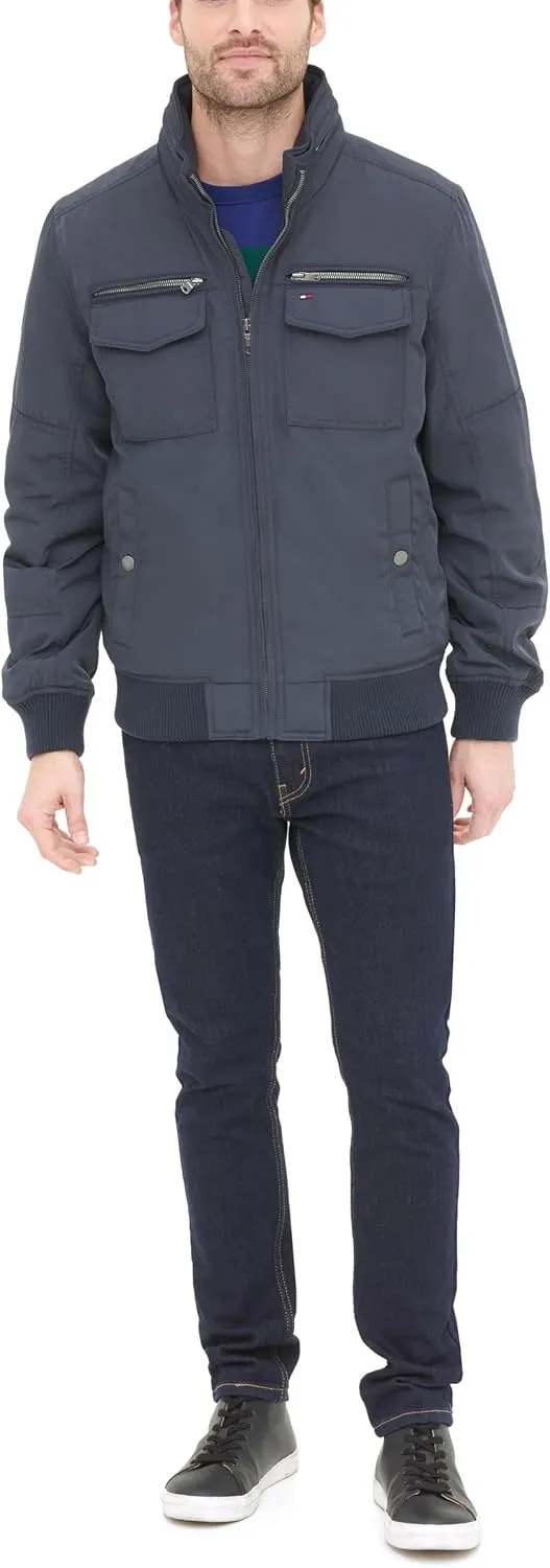 Tommy Hilfiger Men's Water Resistant Performance Bomber Jacket (Standard and Big & Tall)