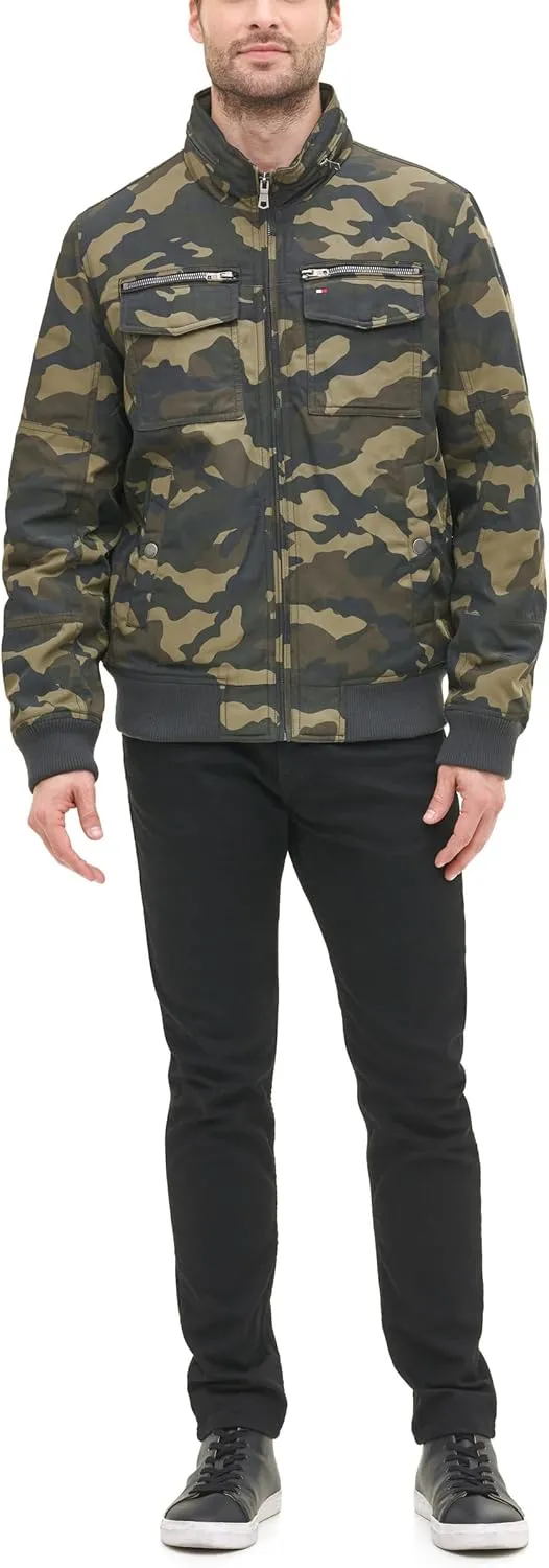 Tommy Hilfiger Men's Water Resistant Performance Bomber Jacket (Standard and Big & Tall)