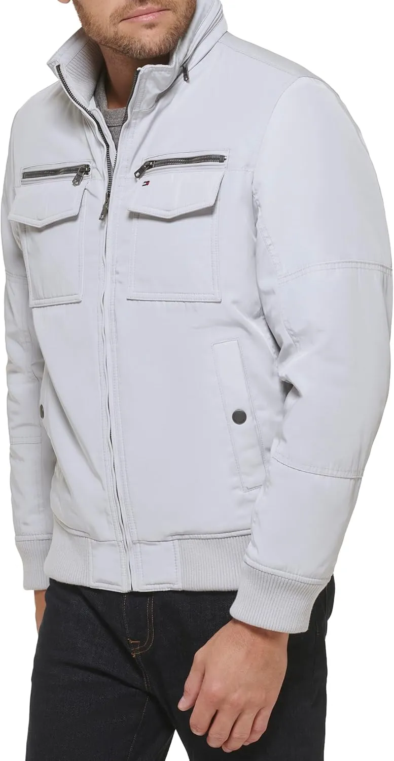 Tommy Hilfiger Men's Water Resistant Performance Bomber Jacket (Standard and Big & Tall)