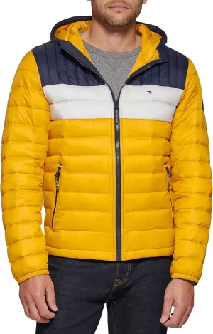 Tommy Hilfiger Men's Water Resistant Ultra Loft Filled Hooded Puffer Jacket