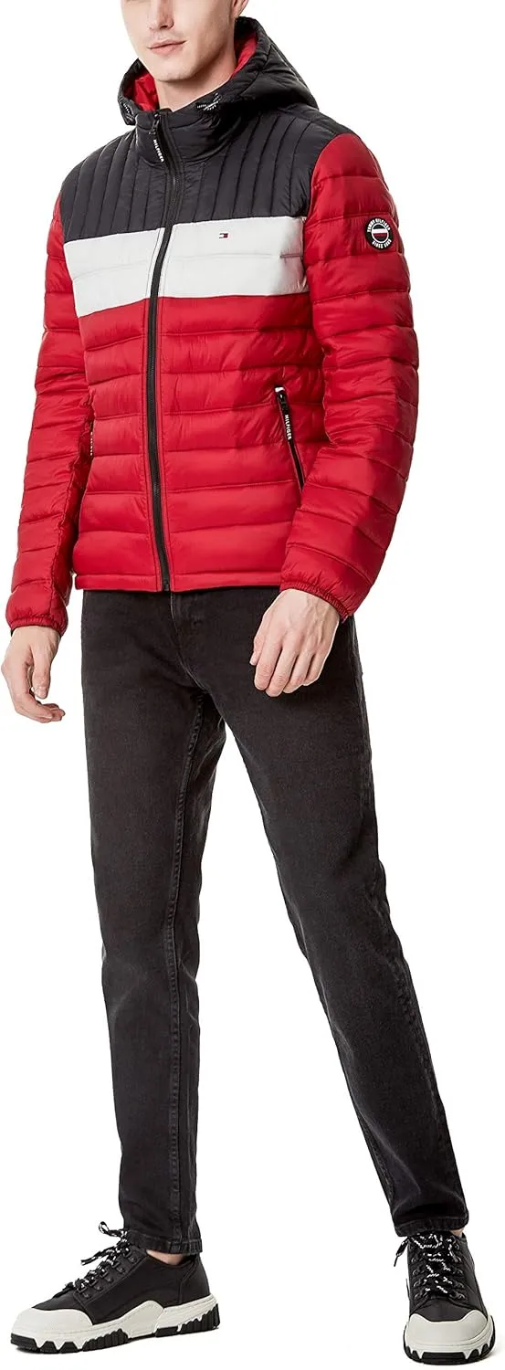 Tommy Hilfiger Men's Water Resistant Ultra Loft Filled Hooded Puffer Jacket