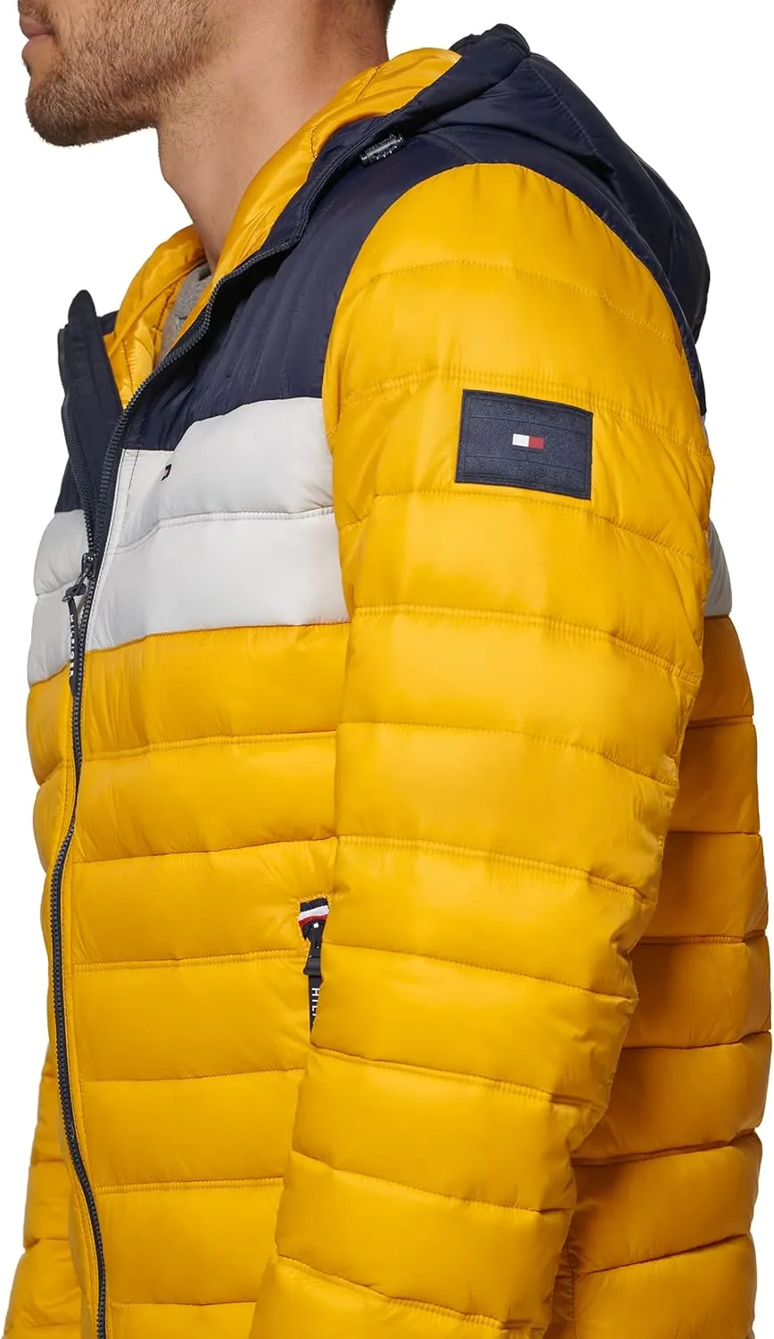 Tommy Hilfiger Men's Water Resistant Ultra Loft Filled Hooded Puffer Jacket