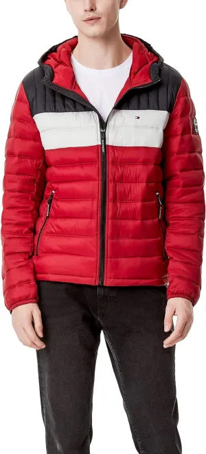 Tommy Hilfiger Men's Water Resistant Ultra Loft Filled Hooded Puffer Jacket