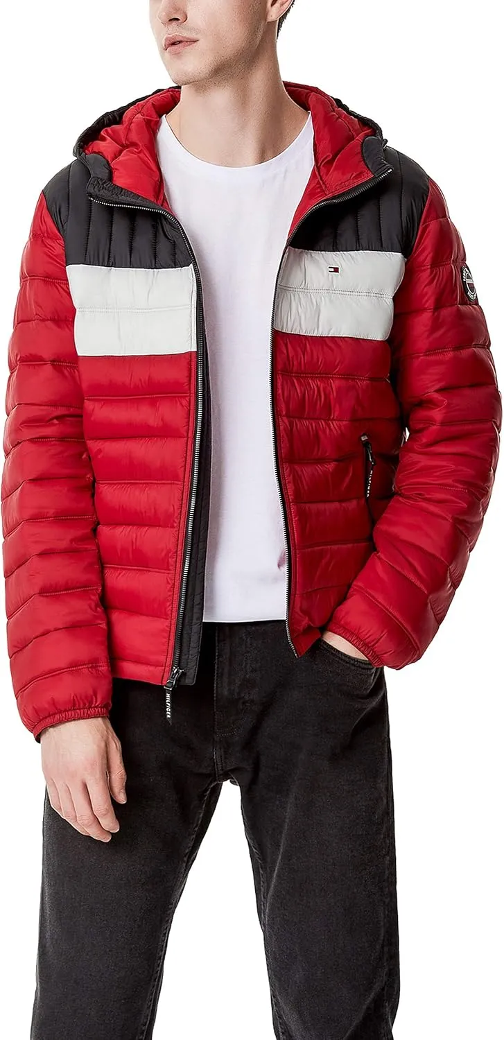 Tommy Hilfiger Men's Water Resistant Ultra Loft Filled Hooded Puffer Jacket