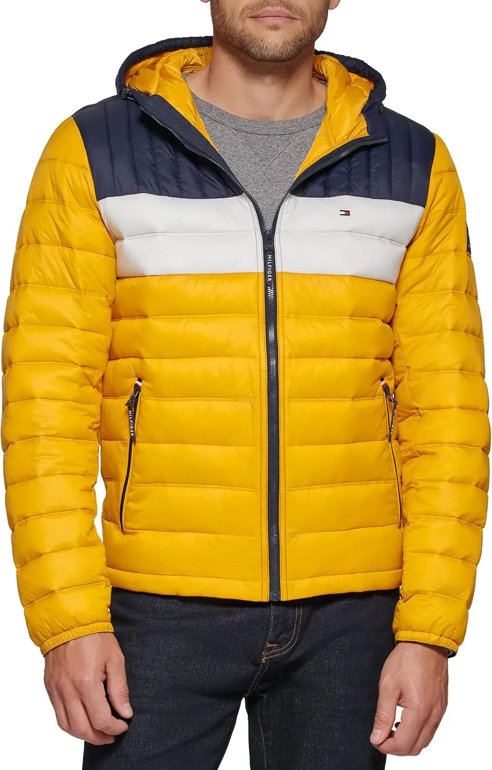 Tommy Hilfiger Men's Water Resistant Ultra Loft Filled Hooded Puffer Jacket