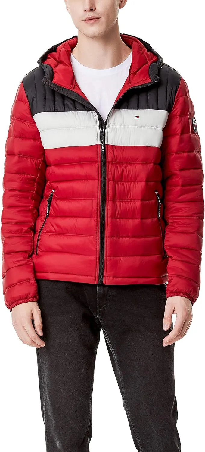 Tommy Hilfiger Men's Water Resistant Ultra Loft Filled Hooded Puffer Jacket