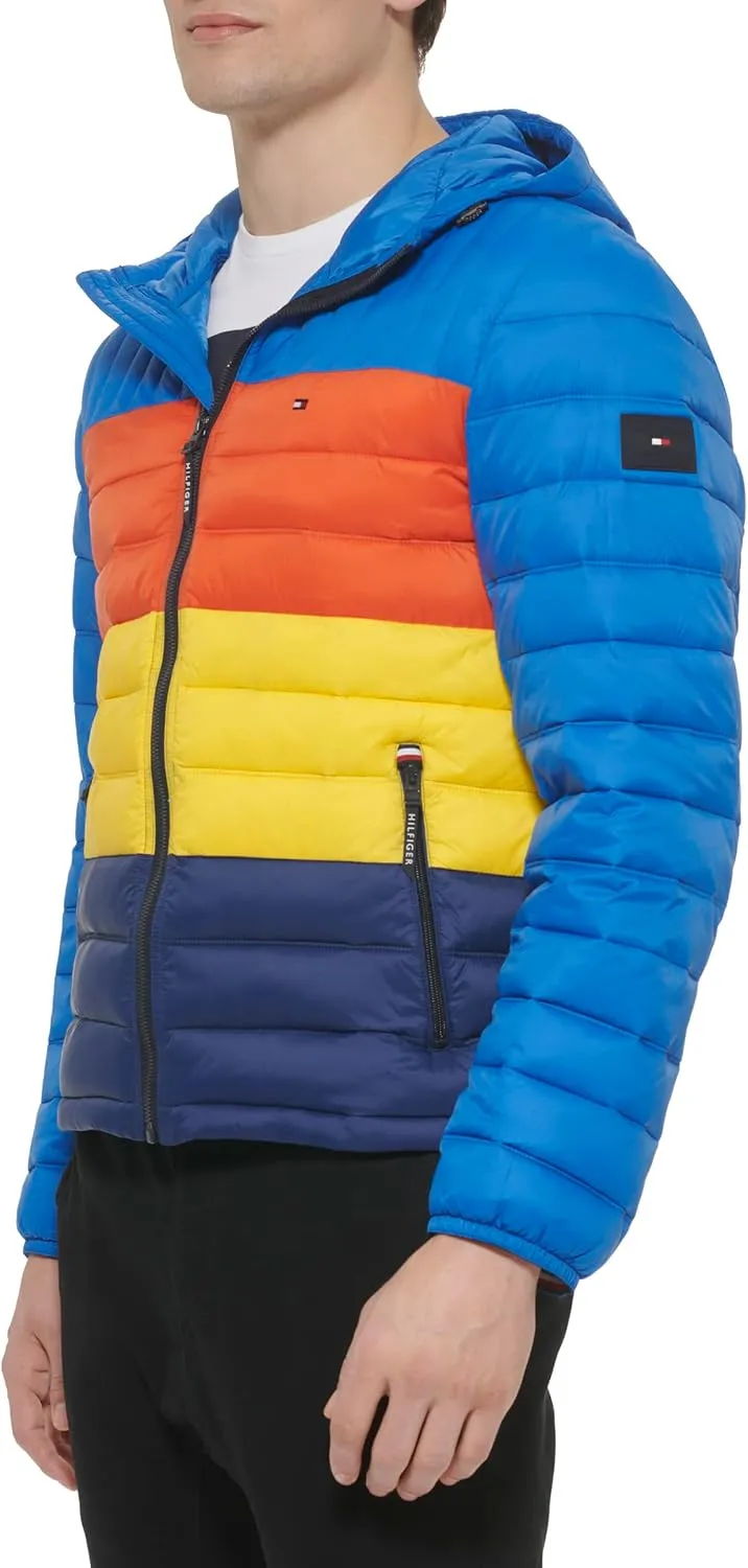 Tommy Hilfiger Men's Water Resistant Ultra Loft Filled Hooded Puffer Jacket