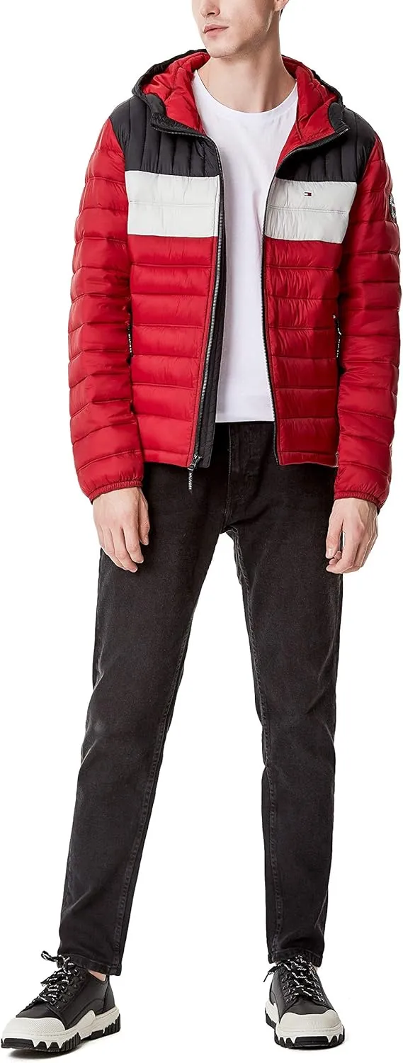 Tommy Hilfiger Men's Water Resistant Ultra Loft Filled Hooded Puffer Jacket