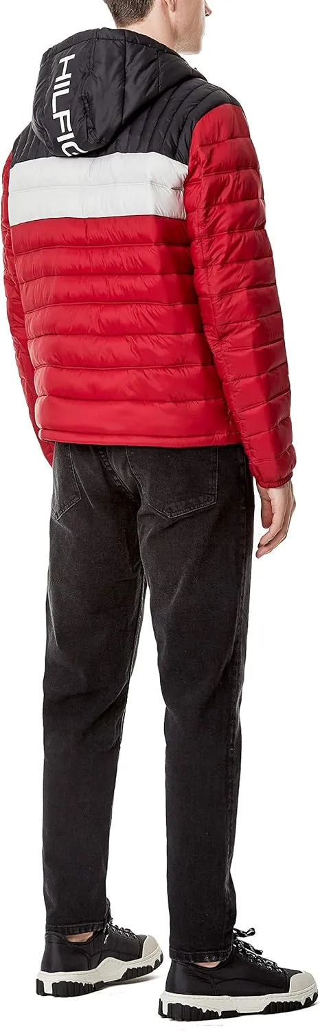 Tommy Hilfiger Men's Water Resistant Ultra Loft Filled Hooded Puffer Jacket