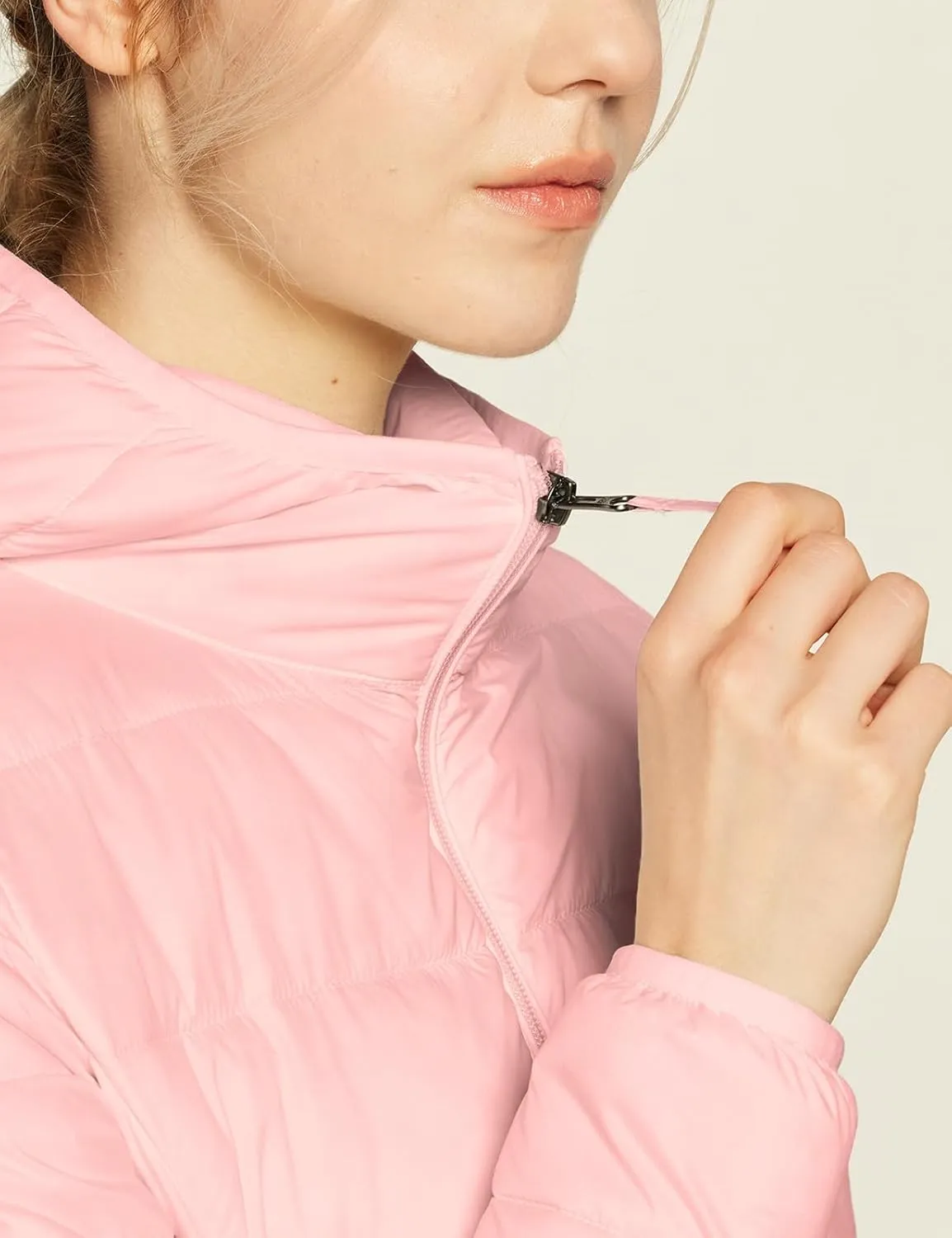 TSLA Women's Lightweight Packable Accent Puffer Jacket, Water-Resistant Winter Coat