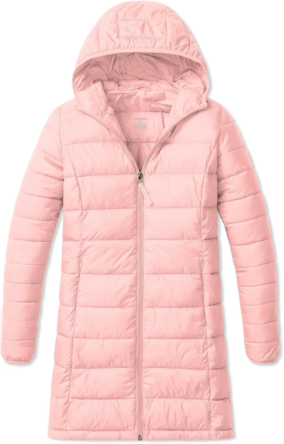 TSLA Women's Lightweight Packable Accent Puffer Jacket, Water-Resistant Winter Coat