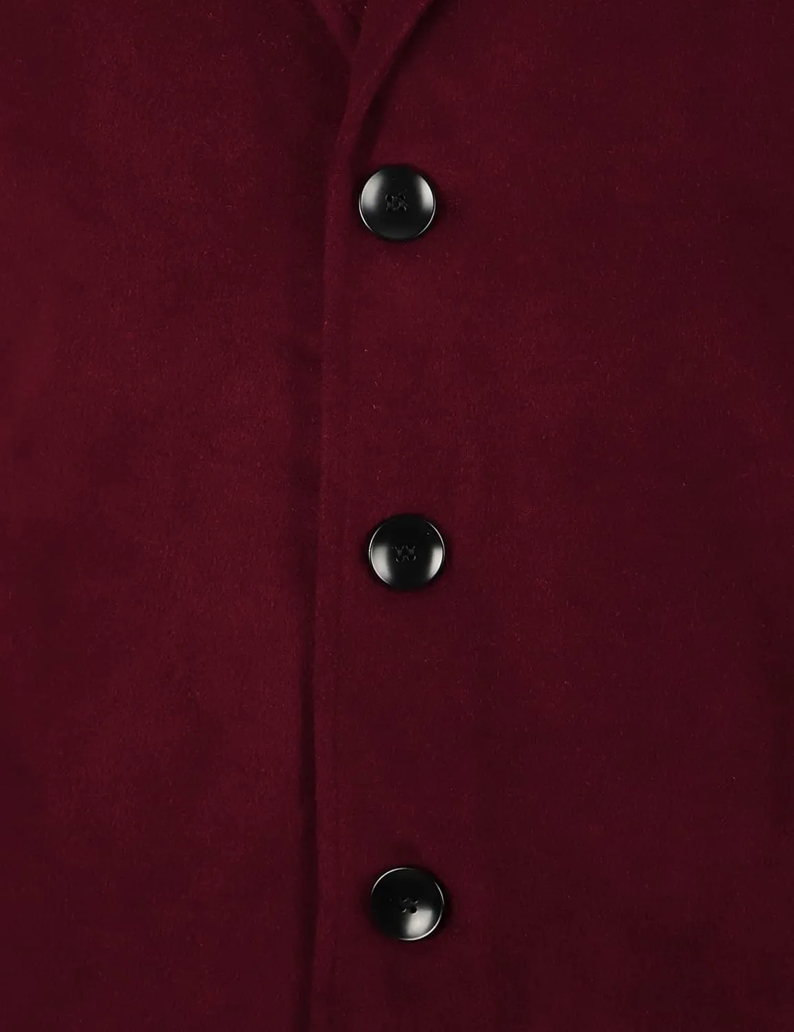 UANEO Mens Wool Blend Trench Coat Notch Lapel Camel Peacoats Winter Overcoat