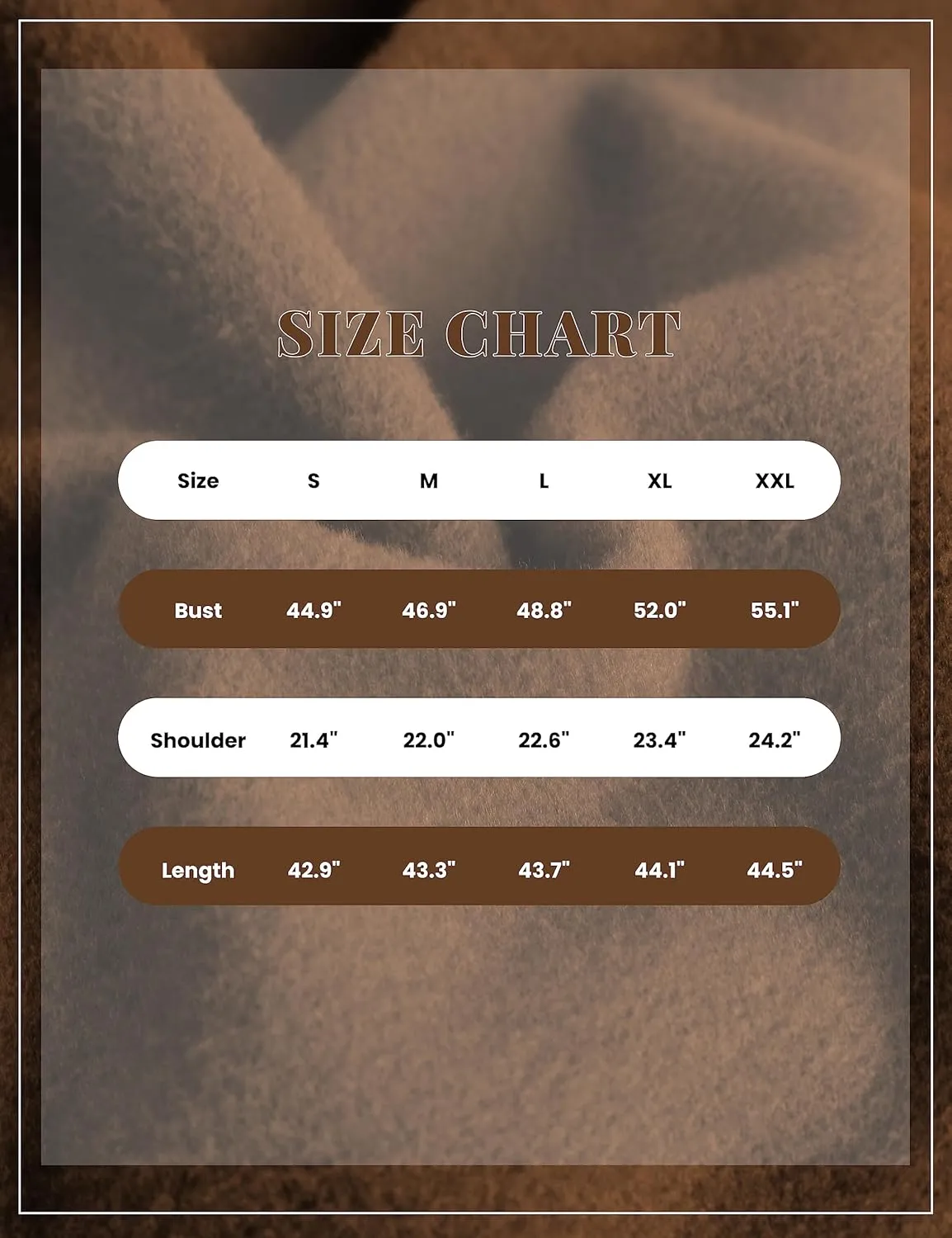 UANEO Women's Wool Blend Coat Oversized Double Breasted Long Trench Overcoat Winter