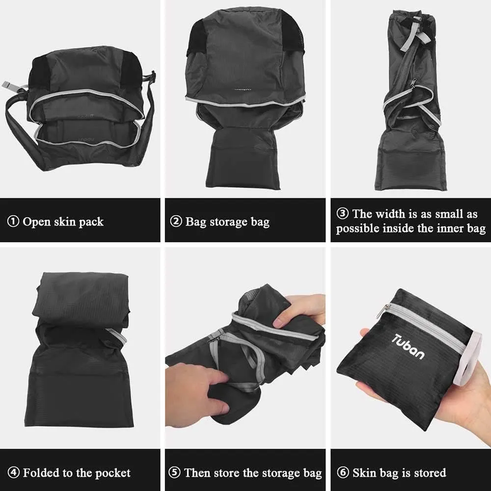 Ultra Lightweight Packable Water Resistant Backpack for Travel Camping Outdoor Hiking Daypack